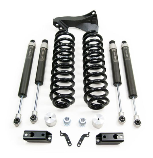 2.5" Coil Spring Front Lift Kit W/Falcon 1.1 Monotube Shocks Front/Rear - Ford Super Duty Diesel 4WD 2020-2025