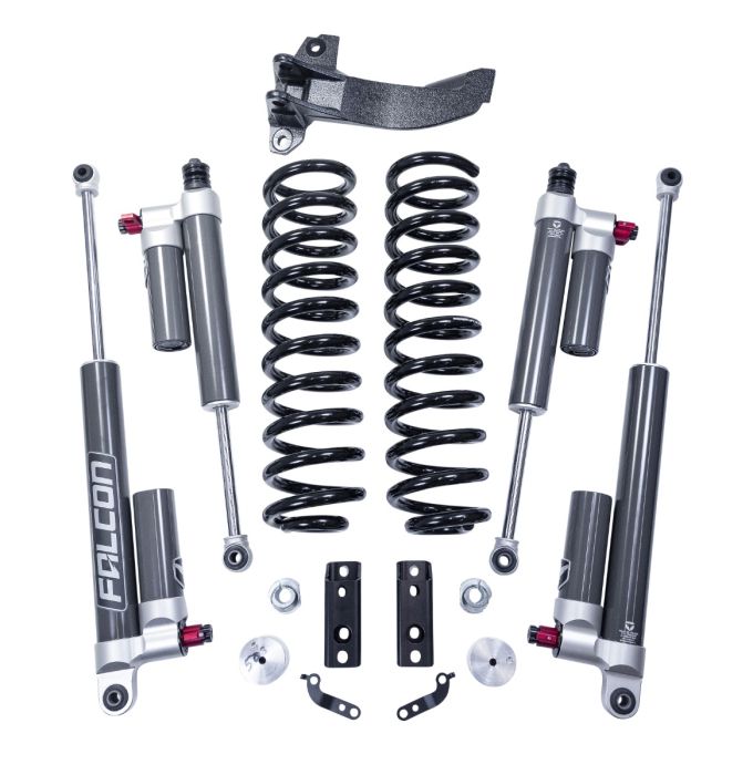 2.5" Coil Spring Front Lift Kit W/Falcon 3.3 Shocks - Ford Super Duty Diesel 4WD 2020-2025