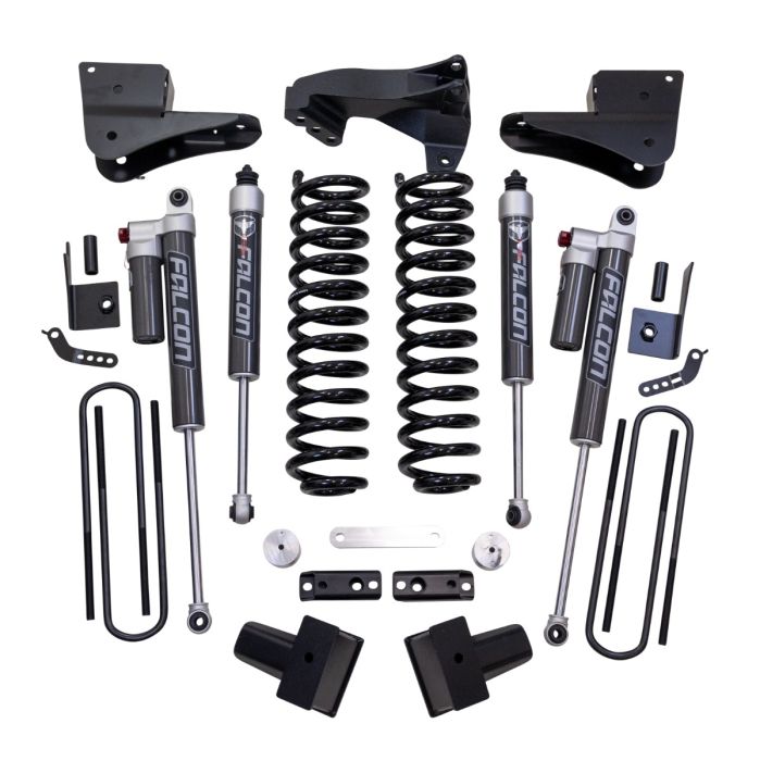 4" COIL SPRING SUSPENSION SYSTEM WITH FALCON 2.1 SHOCKS - FORD SUPER DUTY DIESEL 4WD 2023-2025 F-350 And F-250