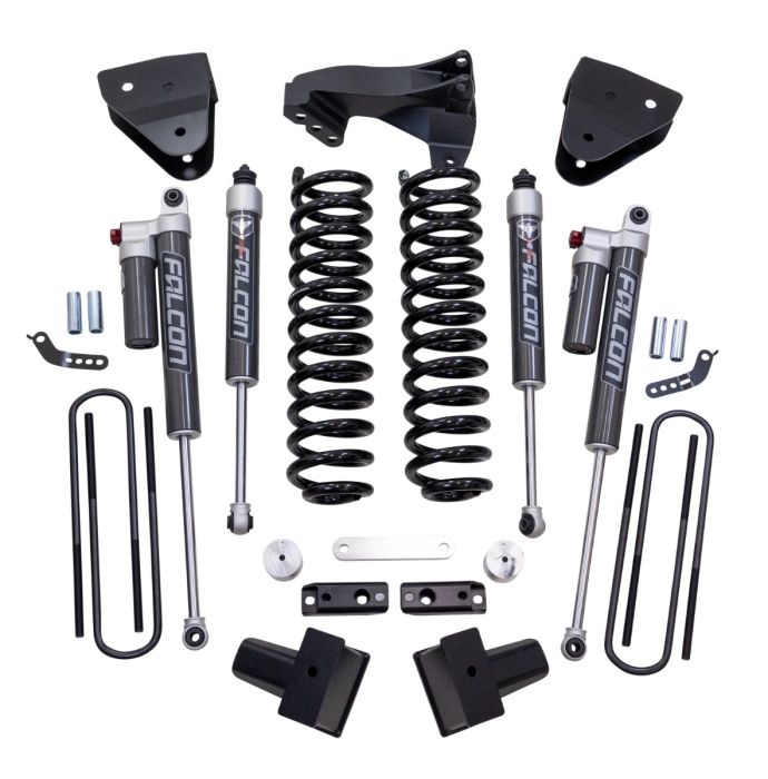 4" COIL SPRING SUSPENSION SYSTEM WITH FALCON 2.1 SHOCKS - FORD SUPER DUTY DIESEL 4WD 2017-2022 F-350 And F-250