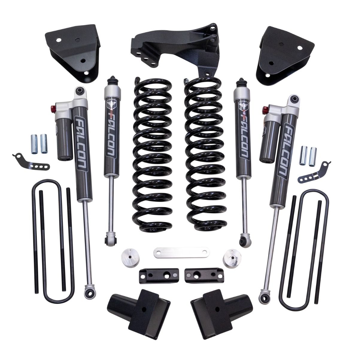 4" COIL SPRING SUSPENSION SYSTEM WITH FALCON 2.1 SHOCKS - FORD SUPER DUTY DIESEL 4WD 2017-2022 F-350 And F-250